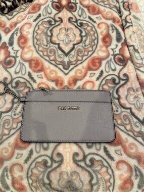 Steve Madden Lavender Zip Card Pouch with Keyring
